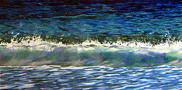 Kat O'Connor ocean waves sea acrylic painting