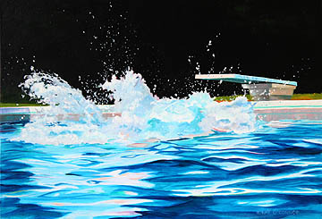 water splash dive pool Kat O'Connor