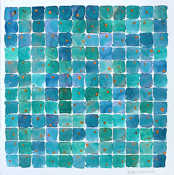 Kat O'Connor grid painting