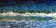 Kat O'Connor ocean wave acrylic painting