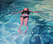 Kat O'Connor girl floating pool