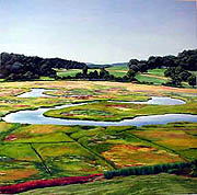 Kat O'Connor Ipswich Massachusetts marsh oil painting